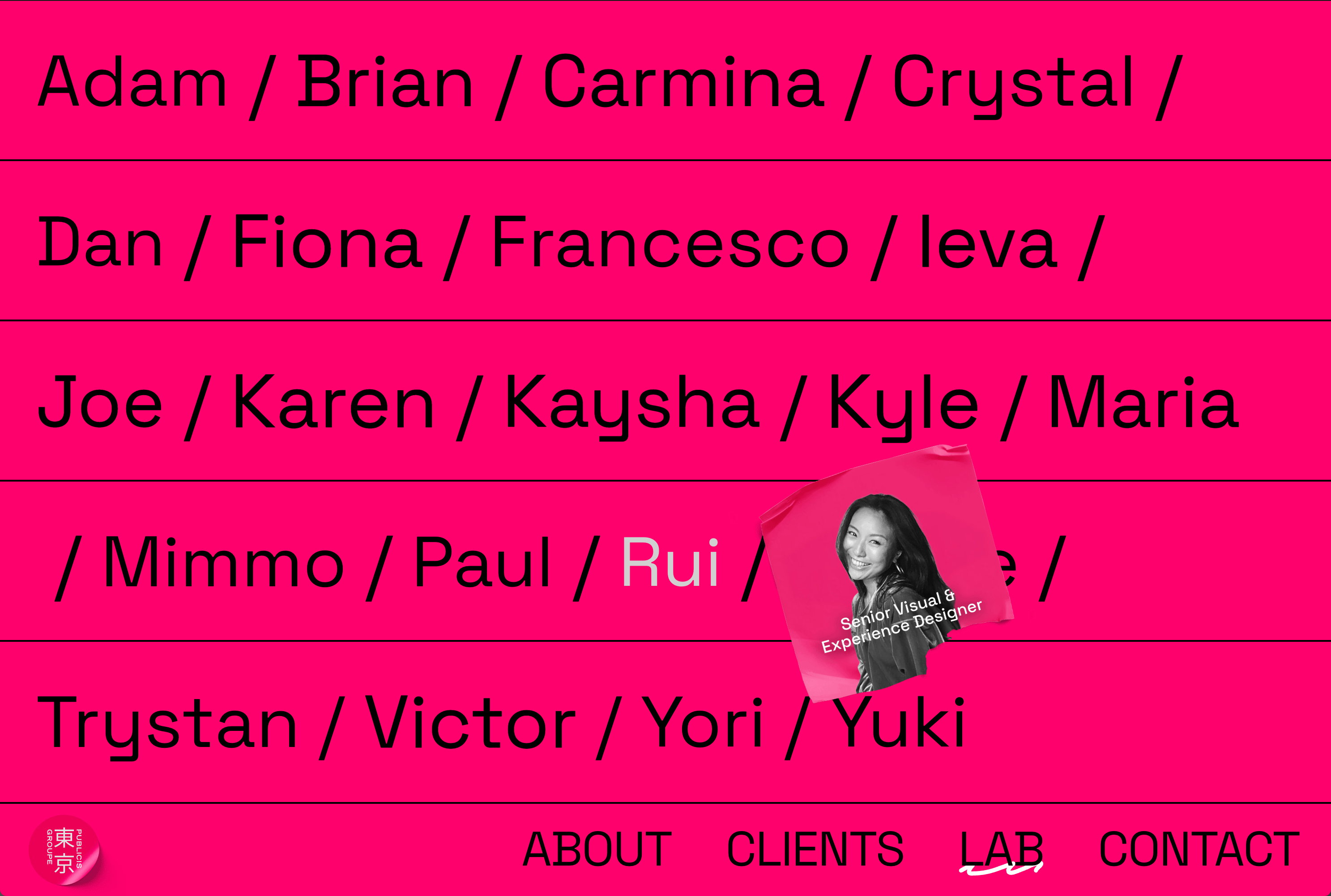 Team section Dark mode