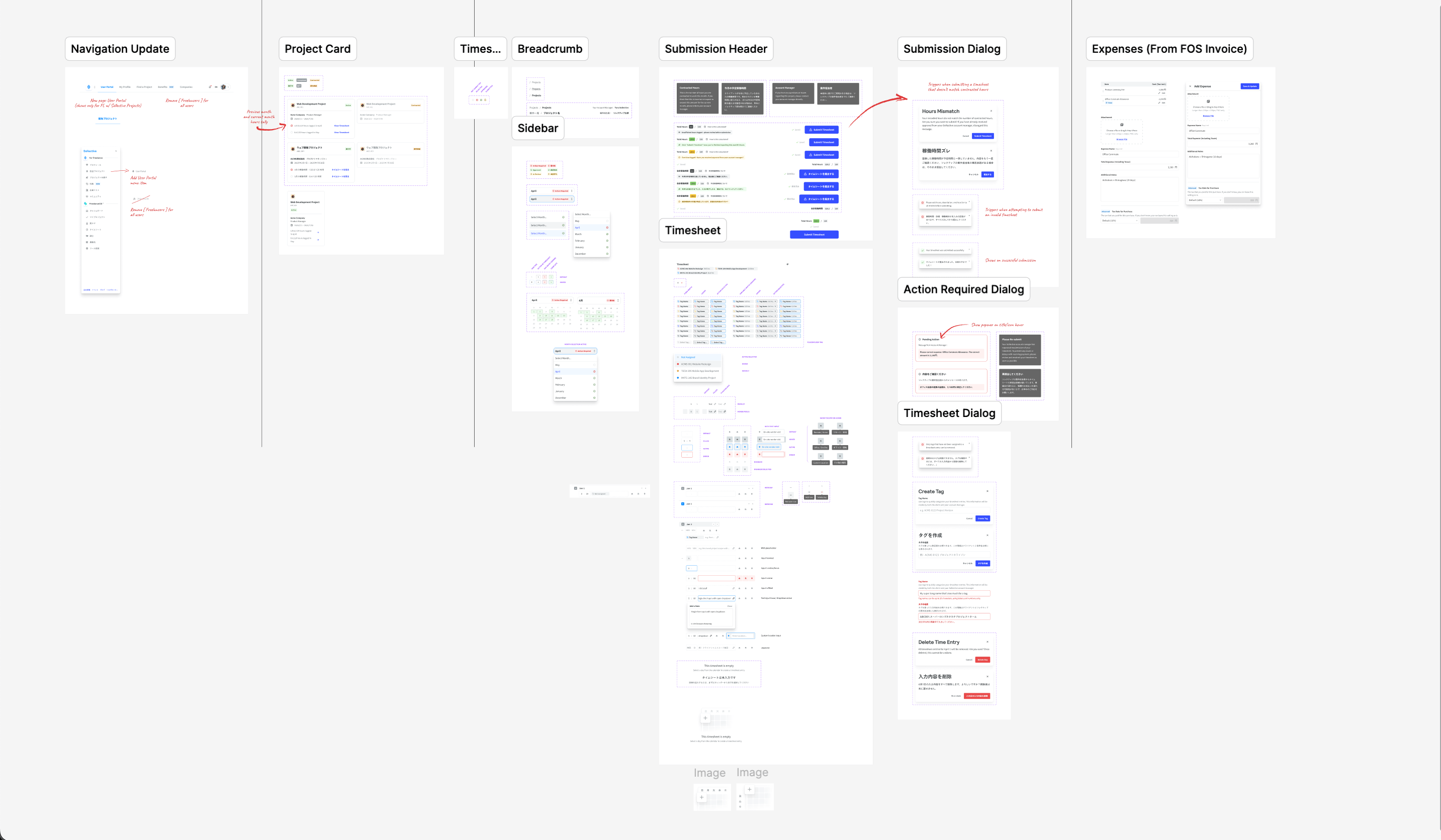 Timesheets Components